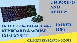 Intex Combo 400 MM Keyboard And Mouse Unboxing And Review Hindi The Legend Rupesh