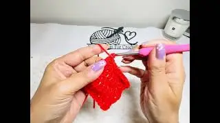 Как получить аккуратную кайму при вязании столбиками с накидом 🧶