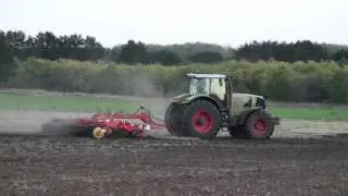 CLAAS ATLES 946 RZ c культиватором VADERSTAD CARRIER 820.