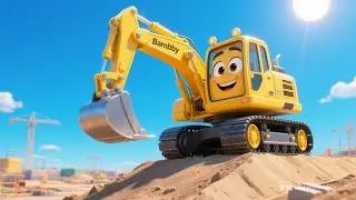 Bulldozer Song for Kids 🚜 Big Construction Trucks & Machines | Toddler Learning Video