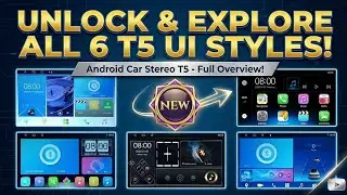 UI Style Setting Password & Overview of all UI Style - Android Car Stereo T5