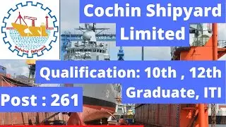 Cochin Shipyard Limited Various Vacancy Online Form 2022