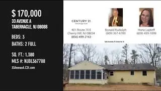 33 Avenue A, Tabernacle, NJ 08088 Home For Sale By Century 21 Advantage Gold