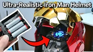 How to Install Batteries & Turn On Iron Man Helmet - MK5