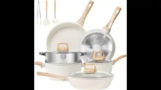 SODAY 12pc Nonstick Cookware Set Review - Pros & Cons - SODAY 12 Pcs Pots and Pans Set