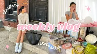 lots of thrifting, estate sales, & bargain shopping | weekly vlog