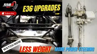 E36 Gets More Weight Reduction & VW Polo Power Steering Conversion