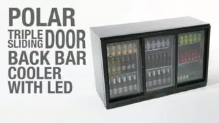 Polar Back Bar Cooler with Sliding Doors 198Ltr & 320Ltr (GL010 & GL013)