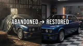 Abandoned BMW E30 Found in Jungle | Full Restoration in Deep Metallic Blue