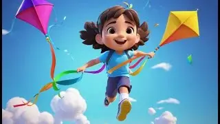 Toy Kites Go Flutter Flutter Flutter | English Nursery Rhyme | Kids Songs | Baby Music