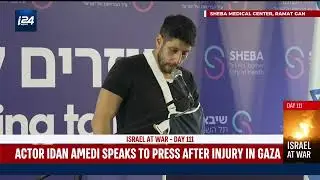 Idan Amedi, star of the hit Israeli series 'Fauda' speaks about his injuries sustained in Gaza