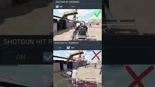 Shotgun Hit Reminder Setting On vs Off - CODM #cod #codm #setting