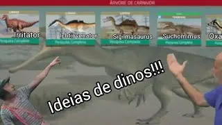 Ideias de dinossauros de cada classe!!!🤓 (dinossaur world mobile)