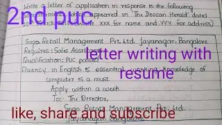 part-1..2nd puc Letter writing.....,the question asked in the year 2017,March.....5marks..