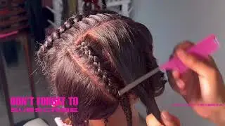 How to do a cornrow | Cornrow detailed tutorial |Simple Focus Method