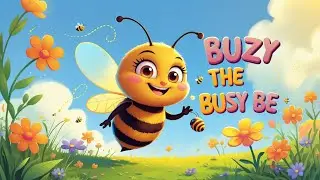 Buzzy the Busy Bee 🐝 | Fun Kids Poem & Nursery Rhyme | FipoKid