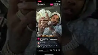 LILDURK ON IG LIVE COUNTING 50K LISTENING TO LILBABY 💰