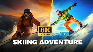 8K Ultra HD The Ultimate Skiing Adventure in Kashmir | Epic Powder and Thrilling Runs
