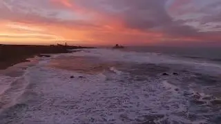 Pacific Coast Light Station San Simeon California Lighthouse Sunset