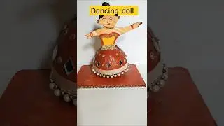 DIY DANCING DOLL USING COCONUT SHELL #trending #ytshorts #explore