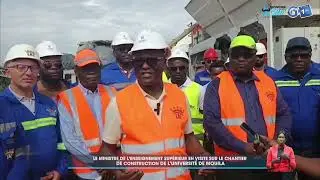 Visite du chantier de construction de l&rsquo;universit&eacute; de Mouila