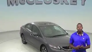 G98505JA Used 2015 Honda Civic EX FWD 4D Sedan Gray Test Drive, Review, For Sale -