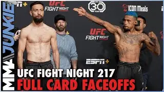 UFC Fight Night 217 Full Fight Card Faceoff Highlights