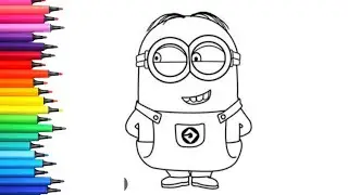 Minion Drawing, Painting & Coloring For Kids andToddlers_Child Art | Minion