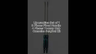 Liposuction Set of 4 Tommy Hub and 13 Fixed Handle Cannulas Surgical Kit A+ Set