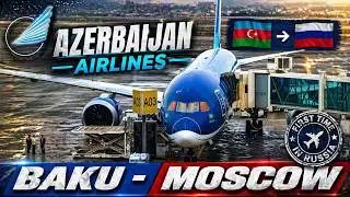 Moscow (Vnukovo) Via Baku | My Chaotic Transit on Azerbaijan Airlines A320 |