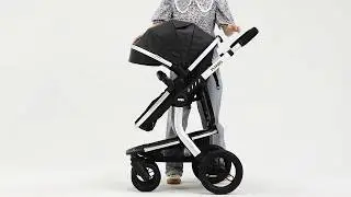 How to fold down original FlyKids pram www.flykids.co.uk