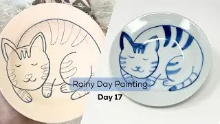 Japan Pottery Residency Day 17 Painting Plates with Gosu & A Ceramic Treasure Hunting