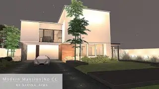 Modern Mansion | No CC | Stop Motion Build | The Sims 4