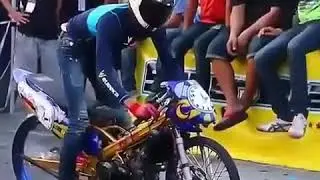 Drag bike thailand ninja 2tak 155 tune up