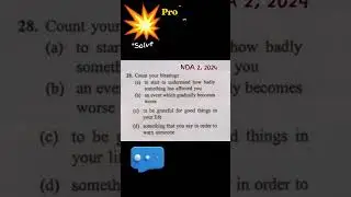 Crack NDA English with 1 PYQ Daily | NDA 2026 Preparation #ndaexam #tranding #feedshorts #nda2026
