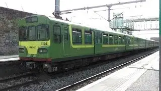 IE 8100 Class Dart Train Passing Non-stop through Blackrock Station