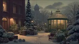 1940s Jazz Through the Window, Calm Winter Garden