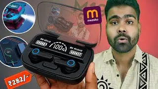 I Tested this Digital Display Earbuds from *Meesho* - M19 Earbuds