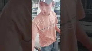 Pengeliman les alumunium dengan kayu ini hasil nya