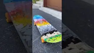 World&rsquo;s Most COLORFUL Skateboard!