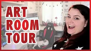 Honest Messy Art Room Tour 2018 | CLEAN WITH ME