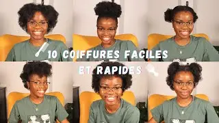 10 COIFFURES FACILES ET RAPIDES POUR CHEVEUX CRÉPUS COURTS