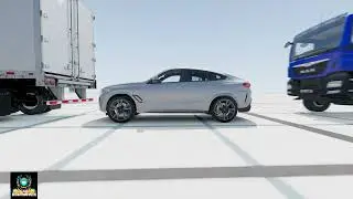 BeamNG.drive: BMW X6M . TOYOTA 4RUNNER . LAND ROVER DEFENDER US MAN . TRAILER FROM A TRUCK #22