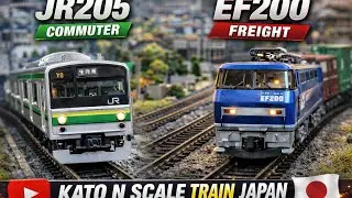 Kereta Api Model , JR 205 x EF 200 : N Scale Train from Kato JAPAN