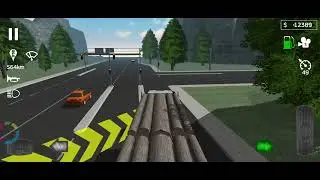 Cargo Transport Simulator GamePlay driving Nord 431HP 431 Job received! 'Logs' City trucks!