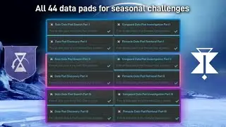 All 44 data pads for seasonal challenges | Destiny 2 season reclamation