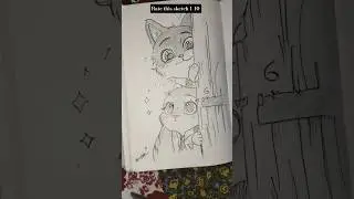 POV: You love Zootopia 🦊🐰|#Zootopia #JudyHopps #NickWilde #SketchArt #PencilArt #fypシ#YTShorts