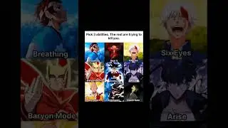 Pick 3 Abilities to save you.❤️🔥