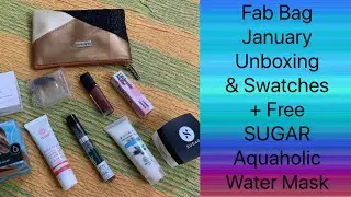 Fab Bag January Unboxing | SUGAR AQUAHOLIC MASK FREE | Catchy Fusion