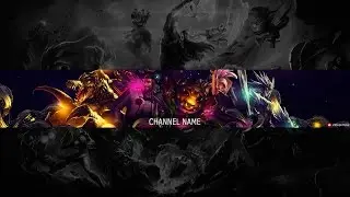 Speed Art - Free Youtube Channel Art / Banner #8 (League of Legends)
